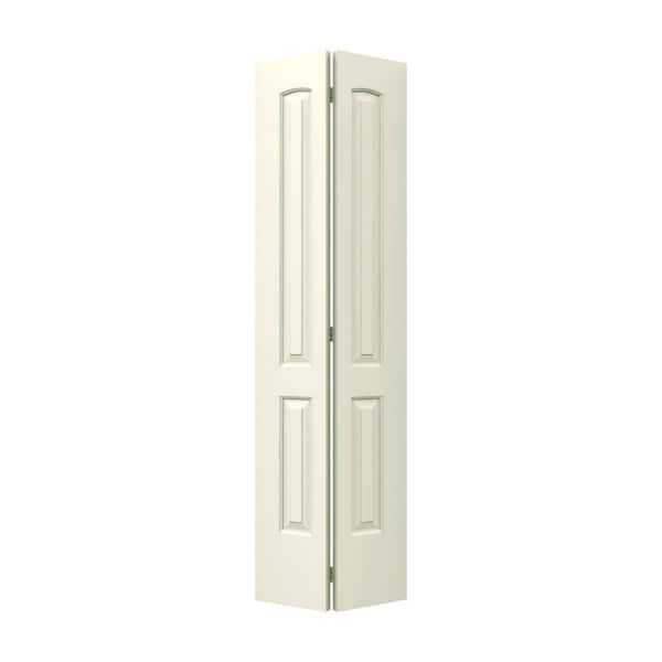 JELD-WEN 30 in. x 80 in. Continental Vanilla Painted Smooth Molded Composite Closet Bi-fold Door