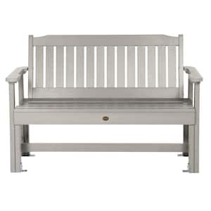 Sequoia 4 ft. 2-Person Harbor Gray Recylced Plastic Outdoor Bench