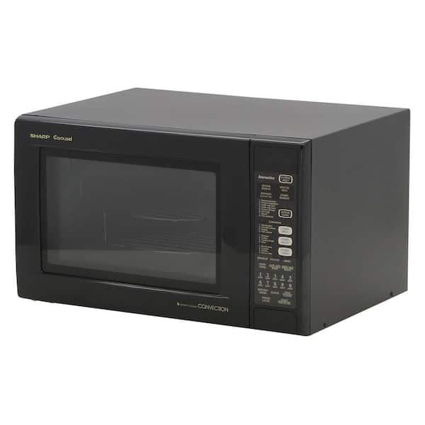 Sharp 1.5 cu. ft. 900W Convection Microwave in Black