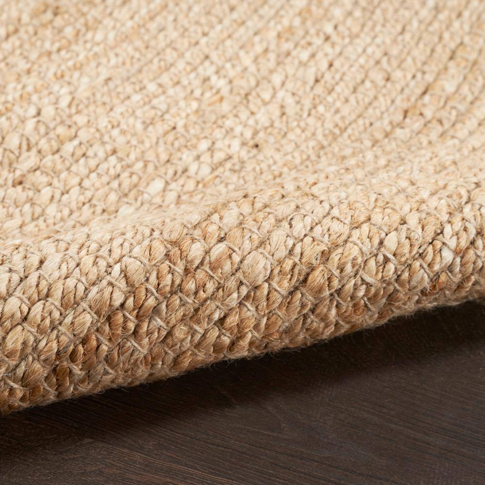 Natural Jute Bleached Rectangular 2 ft x 3 ft Area Rug