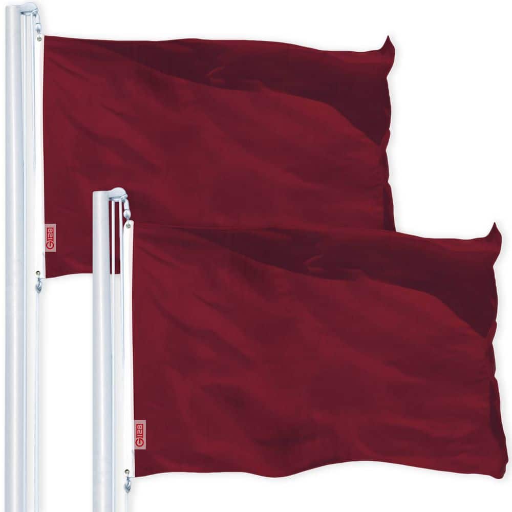 2-Pack Solid Burgundy LiteWeave Pro Series Flag 4 ft. x 6 ft. Printed 150D Polyester price history on PriceWatchPro