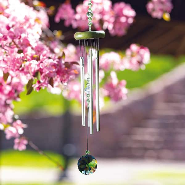 WOODSTOCK CHIMES Signature Collection Crystal Chime 20 in. Emerald