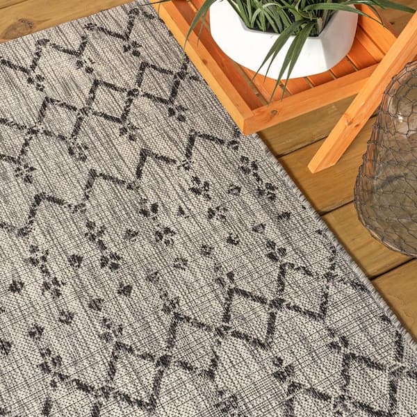 JONATHAN Y SMB108Q-210 Ourika Moroccan Geometric Textured Weave Fuchsia Light Gray 2 Ft X 10 Ft Indoor Outdoor Runner Rug Pet Friendly Easy Clean Pat