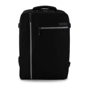 Grayville 16.5 in. Black Multifunctional Expandable Tech Backpack with USB Port
