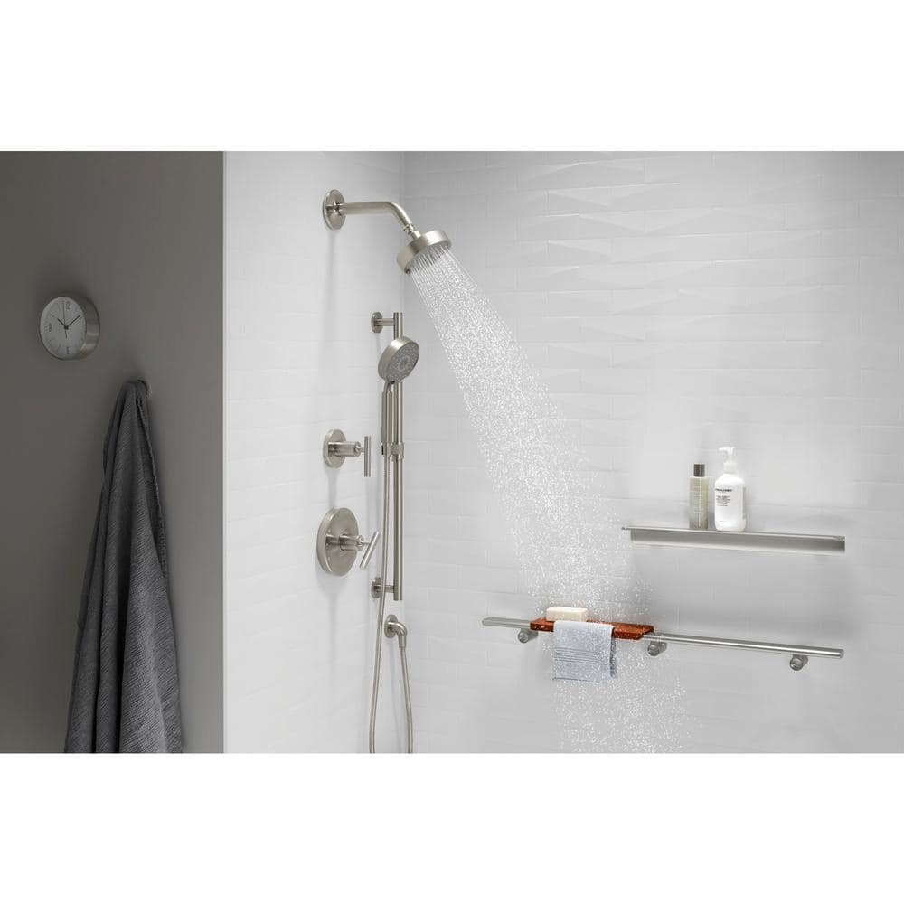 Purist 5" Brass Multifunction Handheld Shower Head with Air-Induction
