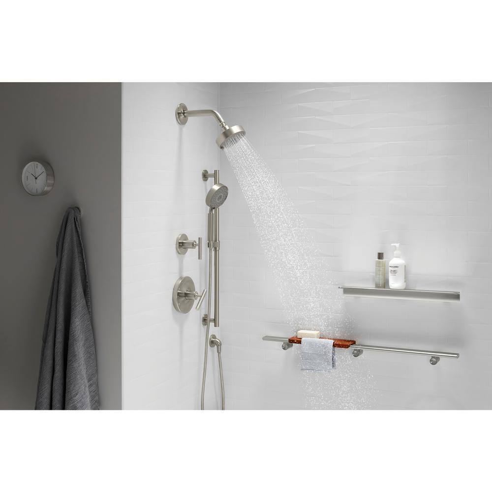 Purist 5" Brass Multifunction Handheld Shower Head with Air-Induction