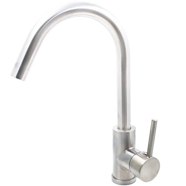 Novatto TUMA Single Handle Pivotal Bar Faucet in Brushed Nickel