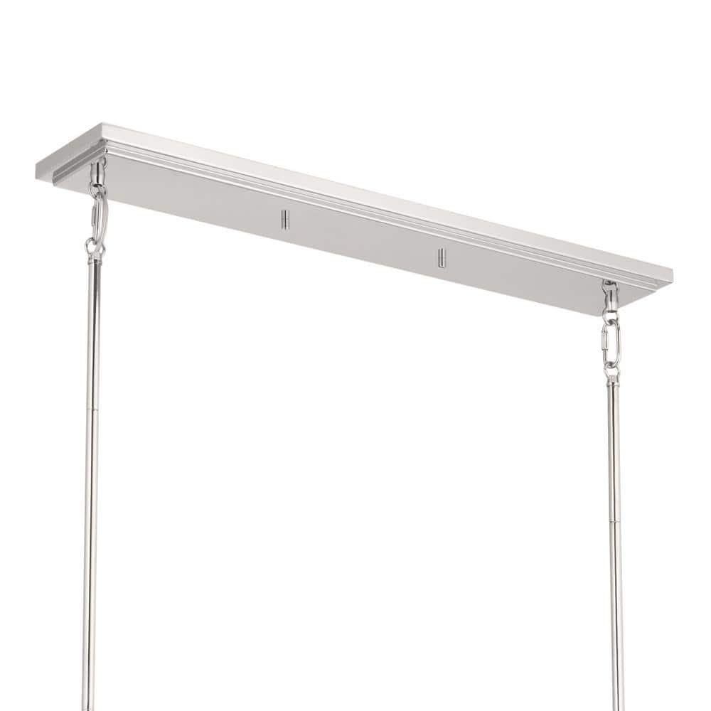Elegant Ali 10-Light Polished Nickel Drum Chandelier