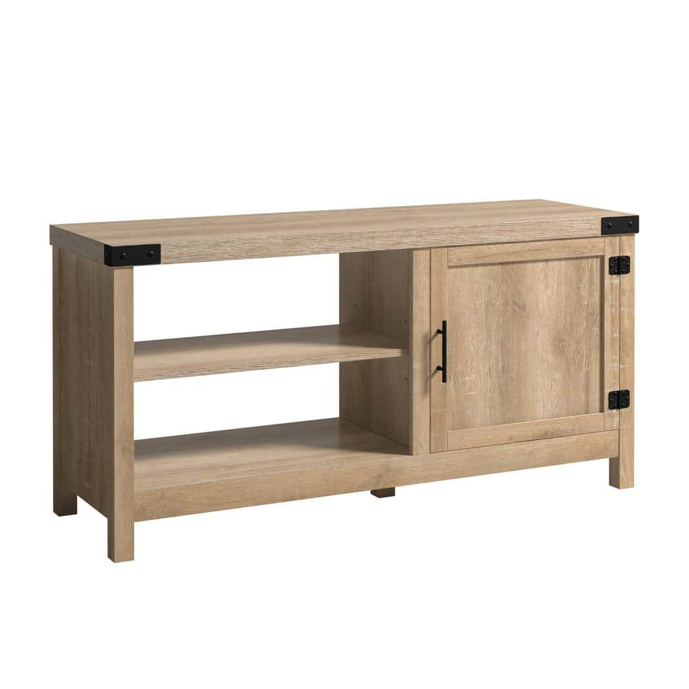 SAUDER Bridge Acre Orchard Oak TV Stand Fits TV's up to 50 in. with ...