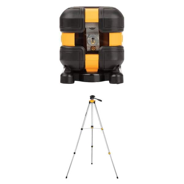 55 ft. Green Self-Leveling Cross Line Laser Level with Case and Adjustable Tripod
