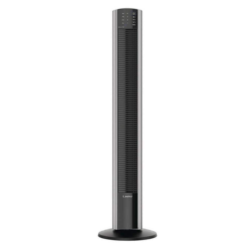 Lasko 48 Inch Silver Oscillating Tower Fan with Remote