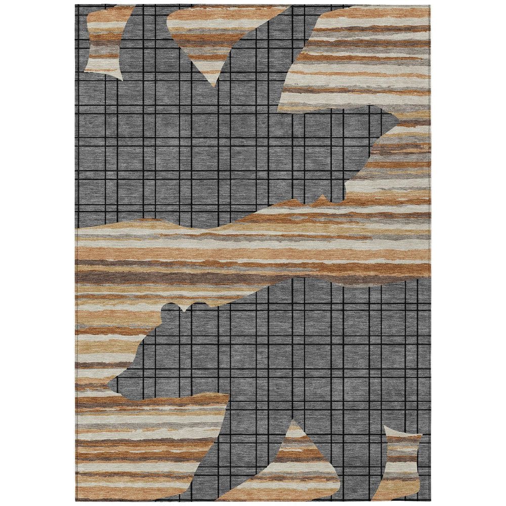 Chantille Machine Washable Indoor/Outdoor Abstract ACN2577 Gray 5 ft. x 7 ft. 6 in. Area Rug price history on PriceWatchPro