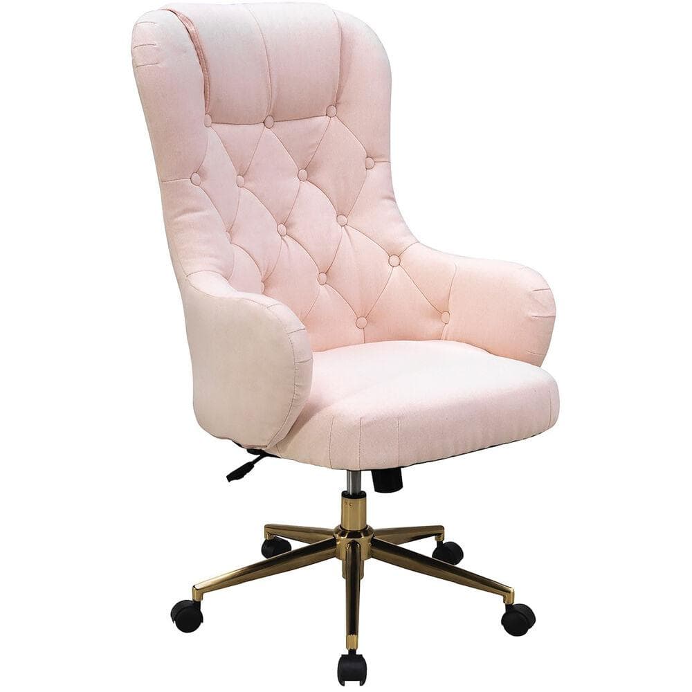 Savannah Pink Leather High Back Ergonomic Executive Chair