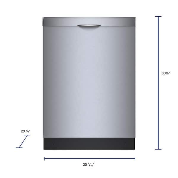 Bosch 300 Series 24 in. Stainless Steel Top Control Tall Tub Scoop