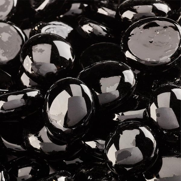 Fire Pit Essentials 10 lbs. Midnight Black Fire Glass Beads for Indoor and Outdoor Fire Pits or Fireplaces