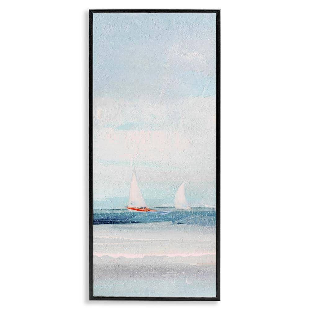 Stupell Industries Sailboat Pair Floating by Sally Swatland Black ...