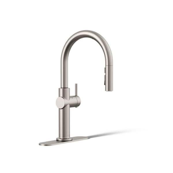 Crue Single-Handle Touchless Pull-Down Sprayer Kitchen Faucet in Vibrant Stainless