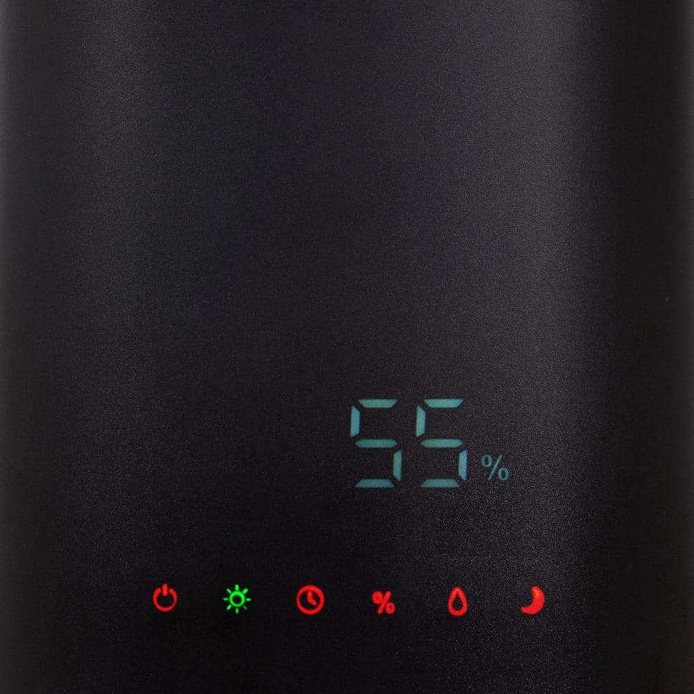 Black Ultrasonic Cool Mist Humidifier with LED Nightlight