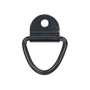 1/4 Inch Forged Rope Ring With 1-Hole Integral Mounting Bracket Zinc Plated