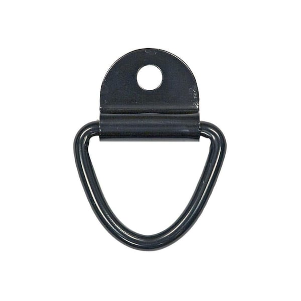 Buyers Products Company 1/4 Inch Forged Rope Ring With 1-Hole Integral Mounting Bracket Zinc Plated