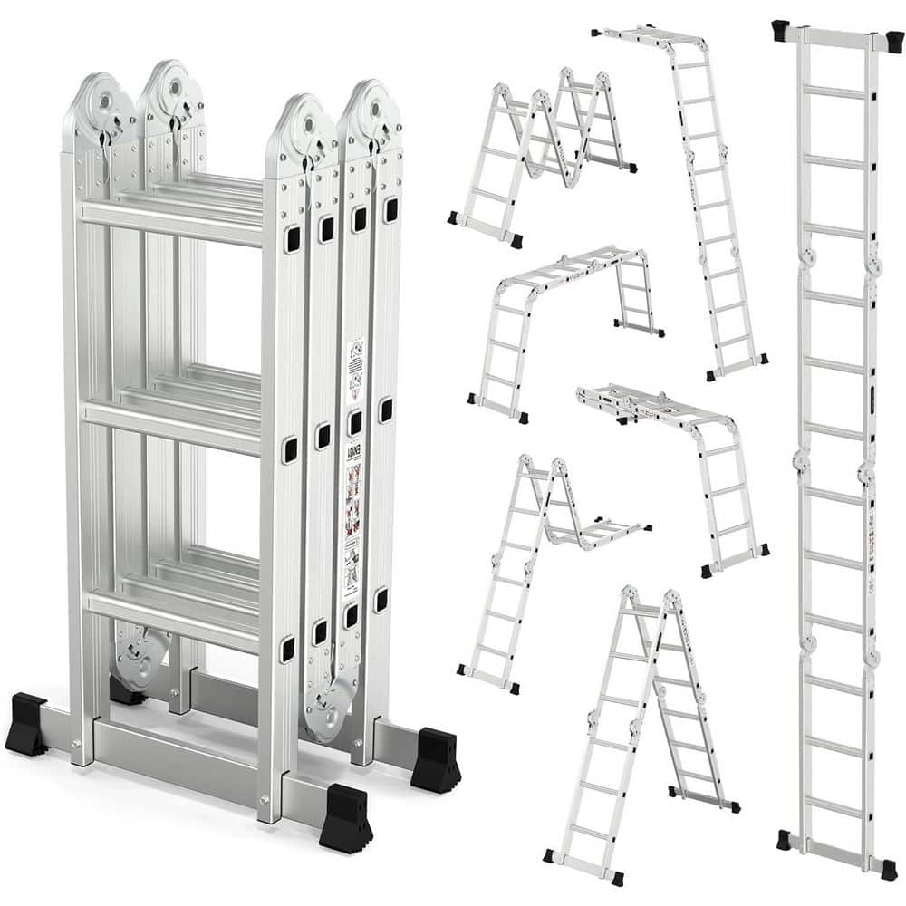 12.5 ft. 7 in. 1-Aluminum Extension Ladder with Heavy Duty Combination in Silver price history on PriceWatchPro