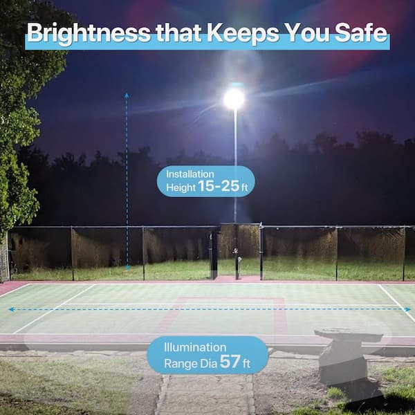 22500 Lumen 150W Black Integrated LED Floodlight 5000K Adjustable Angle Daylight IP65 Waterprooffor Yard Barn