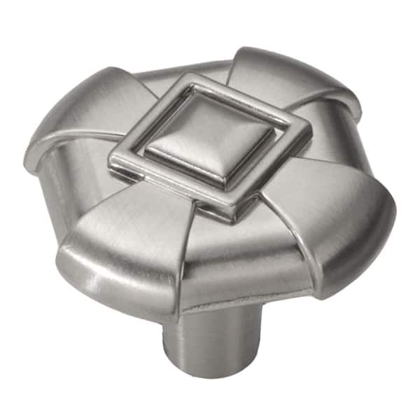 HICKORY HARDWARE Chelsea 1-1/8 in. Stainless Steel Cabinet Knob