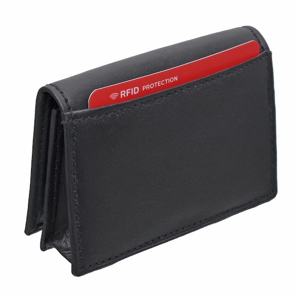 Light Navy folding card holder wallet, Compact Pocket organiser