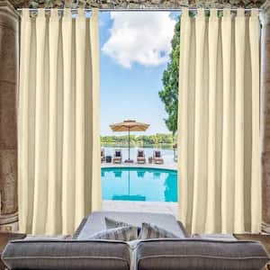 Yellow Outdoor Thermal Grommet Blackout Curtain - 50 in. W x 84 in. L