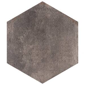 D'Anticatto Hex Notte 11 in. x 12-3/4 in. Porcelain Floor and Wall Tile (11.25 sq. ft./Case)
