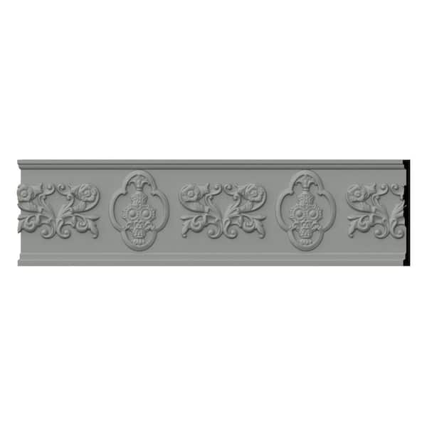 Ekena Millwork 7.875 in. D x 7.875 in. W x 94.5 in. L Primed Polyurethane Panel Moulding