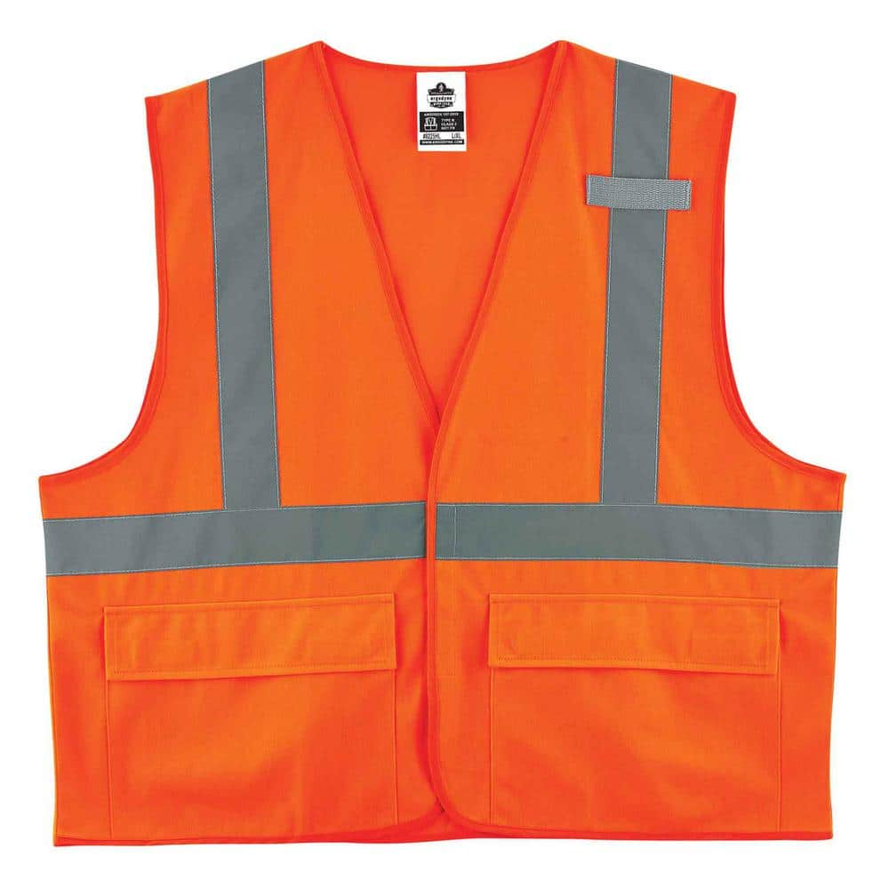 Ergodyne GLoWEAR L/XL Orange Hi-Vis Type R Class 3 Two-Tone Vest