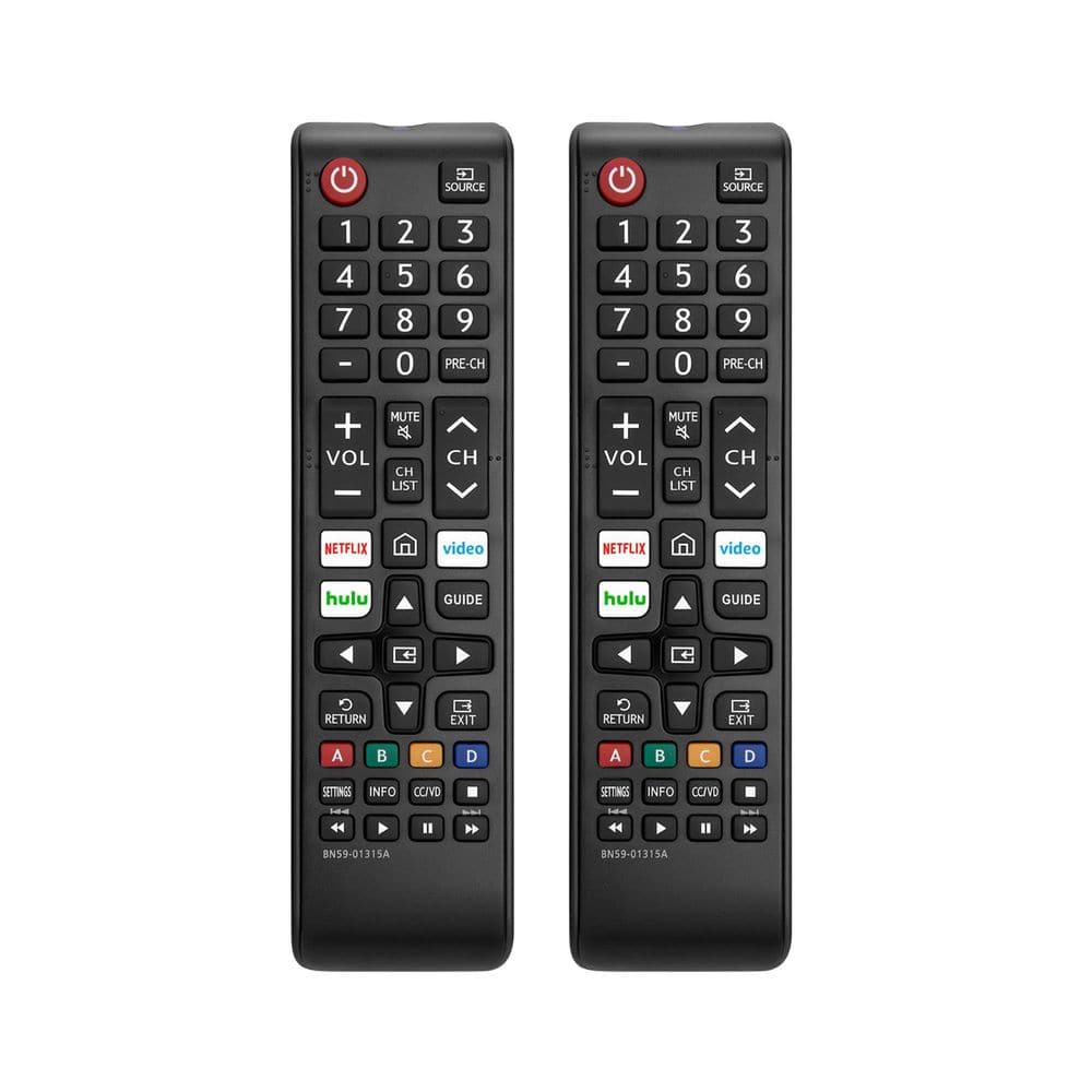 Universal Remote Control Replacement Compatible for All Samsung Smart TV LED LCD HDTV 3D Series in Black 2-Pack price history on PriceWatchPro