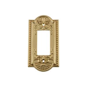 polished brass light switch