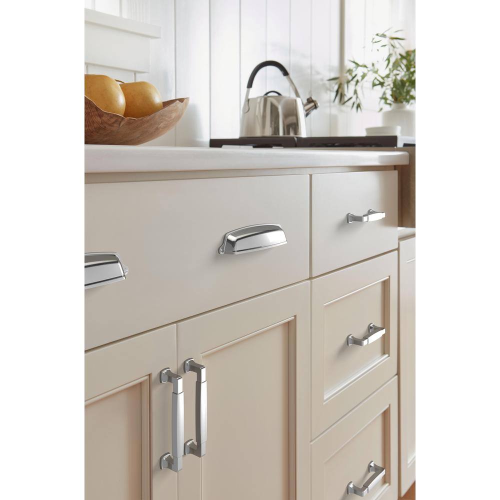 Polished Chrome 3-3/4 inch Center-to-Center Bar Pull