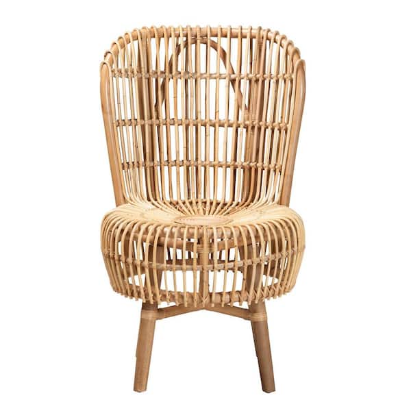 Accent Chairs Tall Back Rattan Chair Doris Cane Wooden Chair