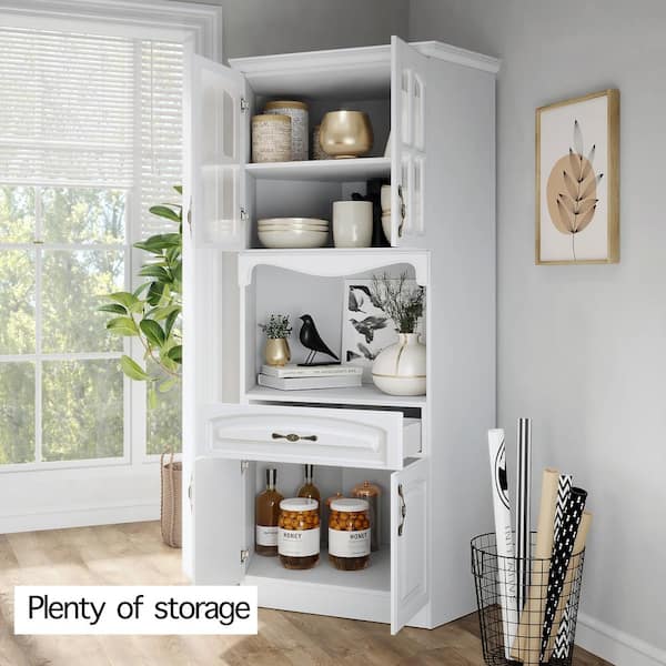 Microwave Storage - Photos & Ideas  Pantry cabinet, Microwave in pantry,  Kitchen pantry