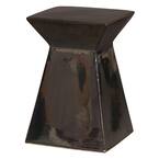 Upright Metallic Ceramic Garden Stool