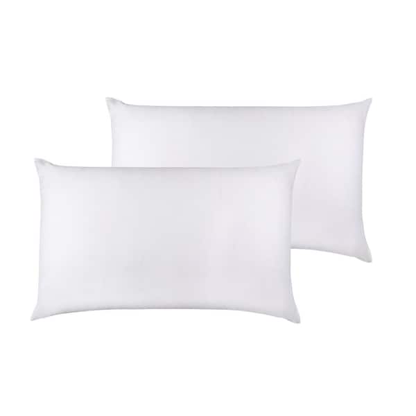 A1 Home Collections A1HC GOTS Certified Organic Cotton,Percale Weave, 300-Thread Count Single Ply, White, Queen Pillowcase Pair