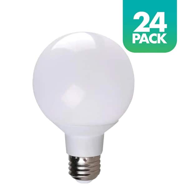 Simply Conserve 40-Watt Equivalent G25 Dimmable LED Light Bulb Bright White 5000K (24-Pack)