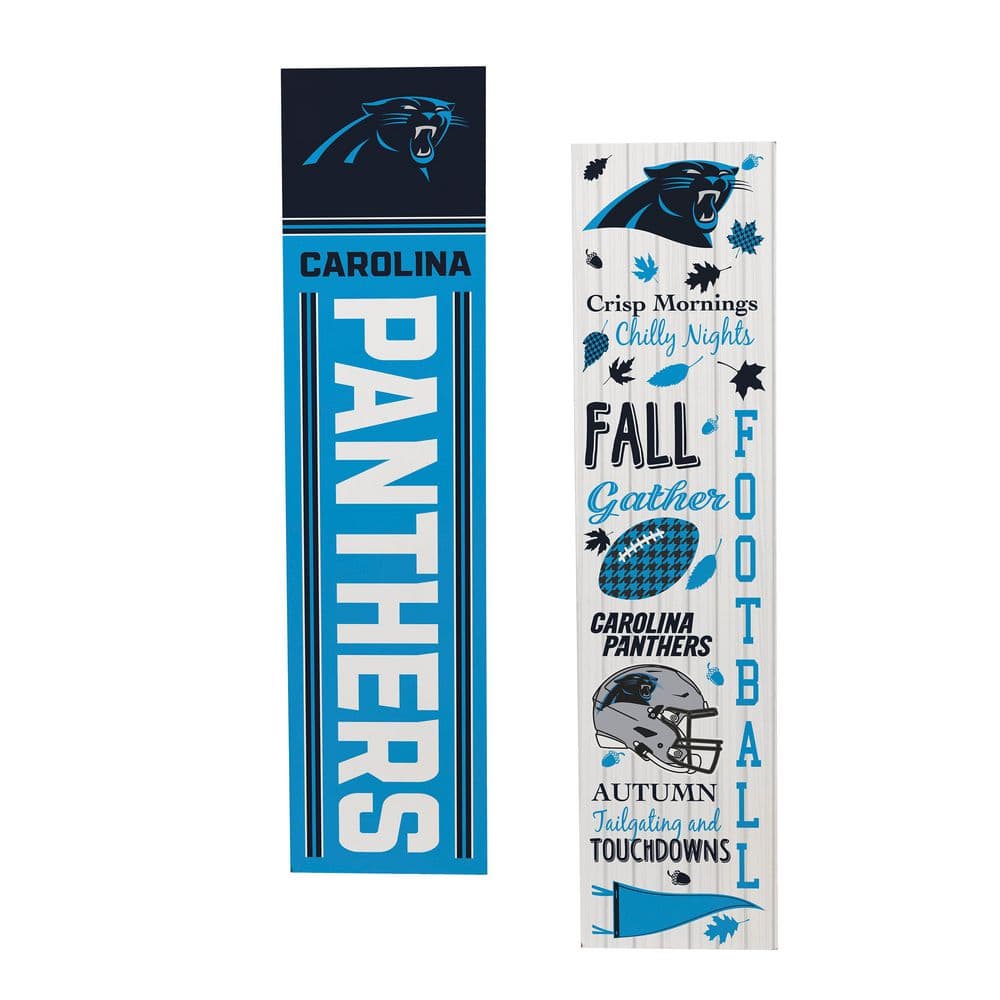 47 in. Double-Sided Leaner Fall Seasonal Porch Sign, Carolina Panthers price history on PriceWatchPro