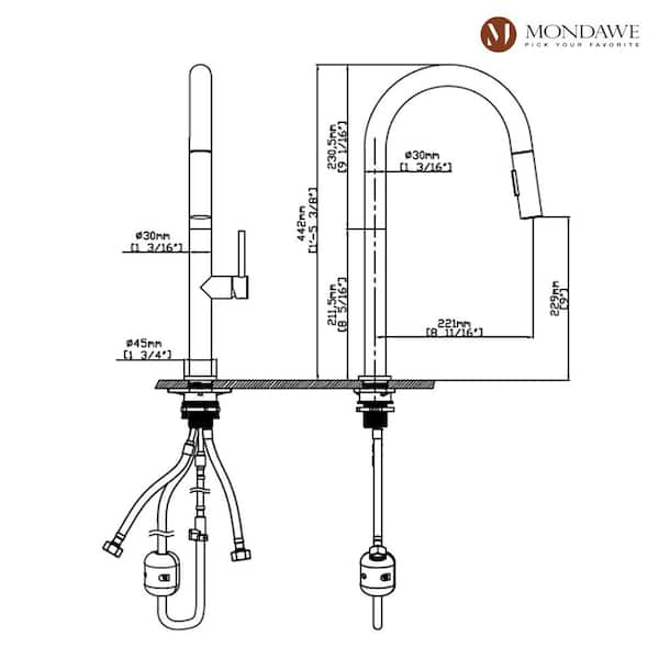 Technical drawing: Selecting your accessories