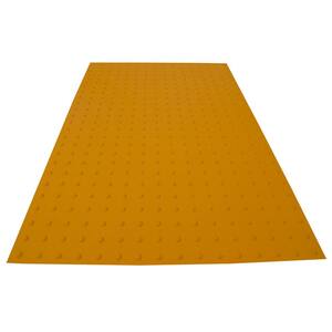 RampUp 36 in. x 5 ft. Federal Yellow ADA Warning Detectable Tile