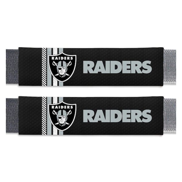 Fanmats Las Vegas Raiders Embroidered Seatbelt Pad - 2 Pieces