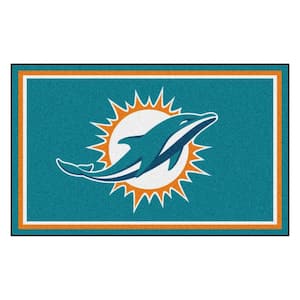 Miami Dolphins 4 ft. x 6 ft. Area Rug