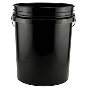 5 Gallon White Bucket & Lid - Durable 90 Mil All Purpose Pail - Food Grade  - BPA Free Plasti (5 Gal. w/Lids - 6pk) - Made in The USA