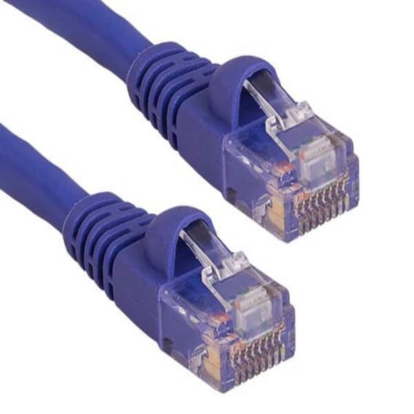 SANOXY 100 ft. Cat5e 350 MHz UTP Snagless Ethernet Network Patch Cable, Purple