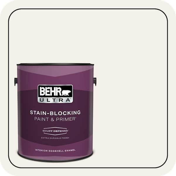 BEHR ULTRA 1 gal. #T16-17 Ivory Keys Extra Durable Eggshell Enamel Interior Paint & Primer