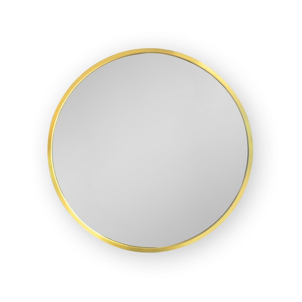 26 in. W x 26 in. H Round Metal Surface Mount Medicine Cabinet with Mirror in Gold price history on PriceWatchPro