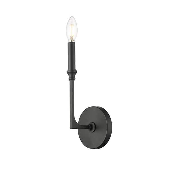 Azara 12 inch High 1-Light Wall Sconce-Matte Black